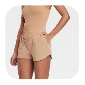 Joy Lab XL tan high waisted running shorts